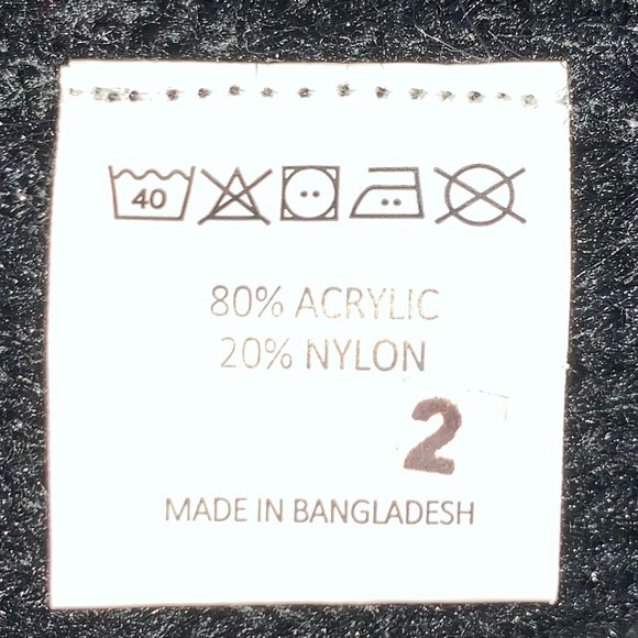 Lissy size L black shimmer crew neck long sleeve sweater with tie waist accent - Picture 12 of 14